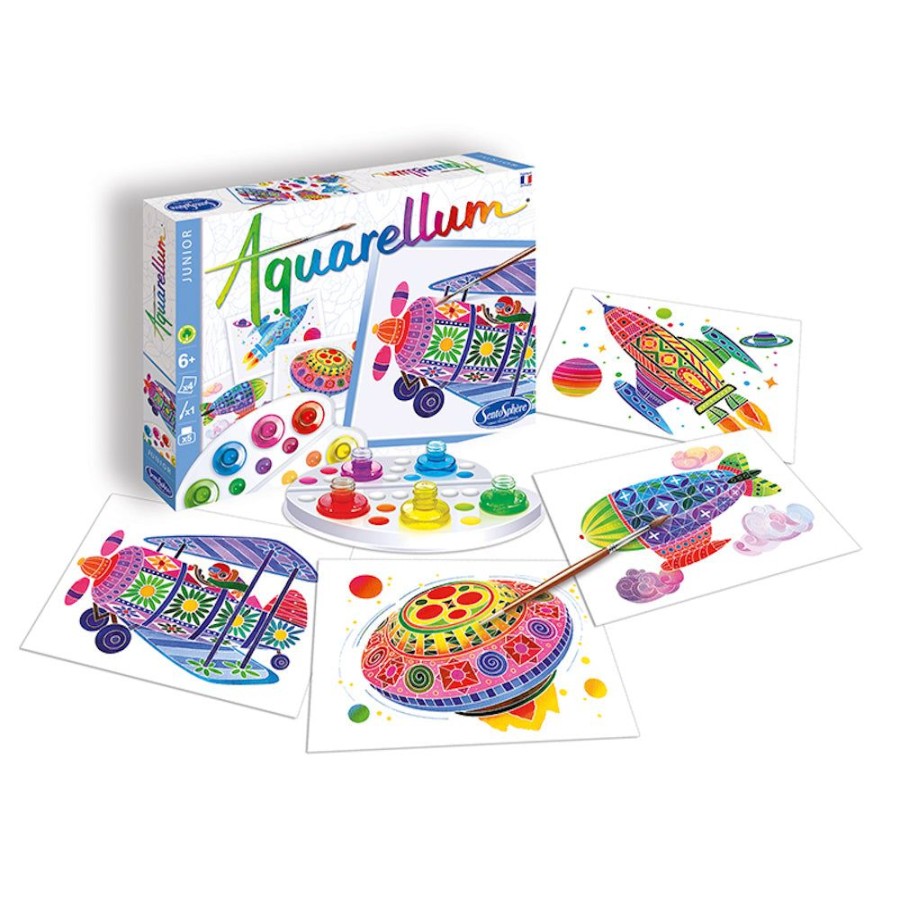 Aquarellum Aquarellum Junior In The Sky | Kids Art Painting Sets And Colouring By Numbers