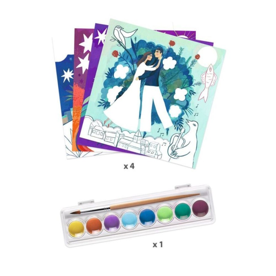 Djeco Djeco Inspired By - In A Dream (Marc Chagall) Painting Set | Kids Art Art Gift Sets