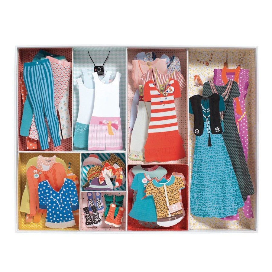 Djeco Djeco Paper Dolls: One Big Dressing Room | Crafts For Kids Paper Modelling