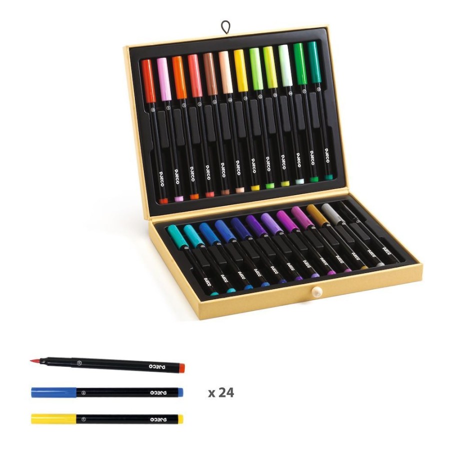 Djeco Djeco First Brush Pens Box | Kids Art Art Supplies And Easels