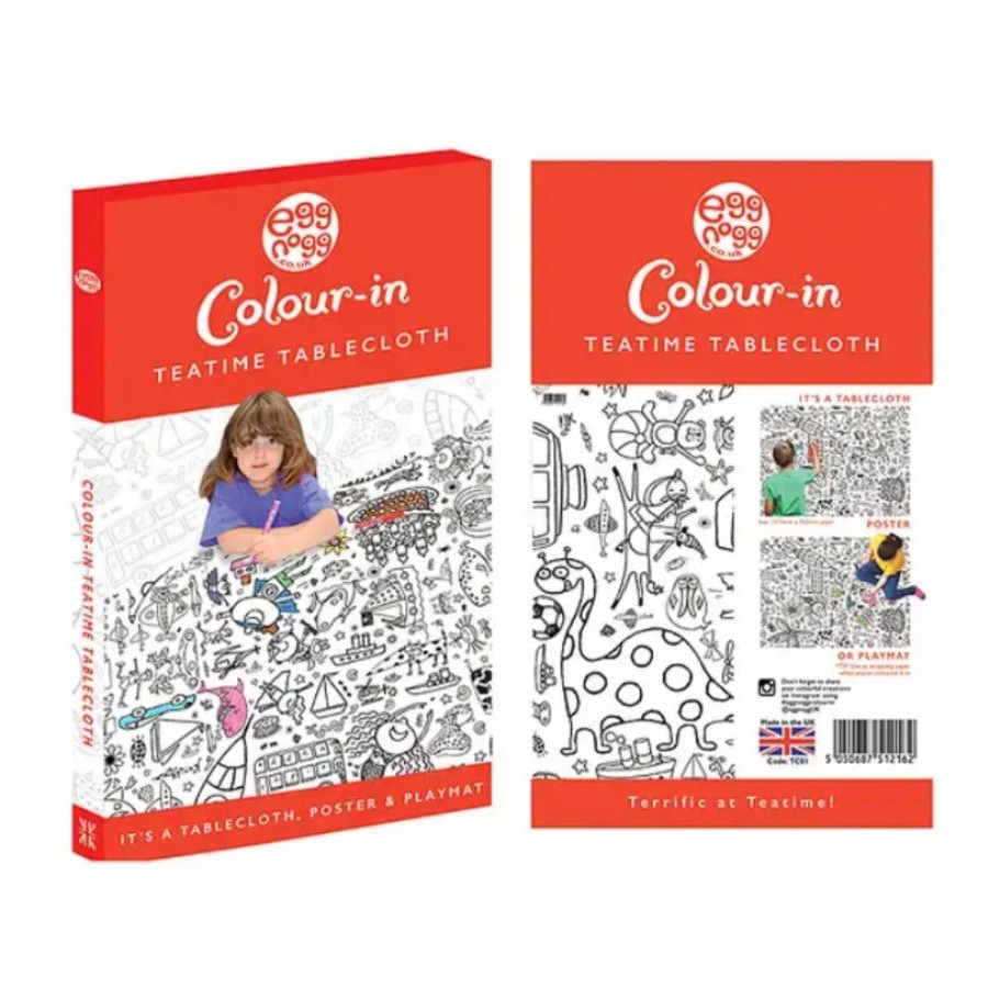 Eggnogg Colouring In Eggnogg Colour-In Giant Poster / Tablecloth - Teatime - Save 20% | Kids Art Mindfulness Activities For Kids