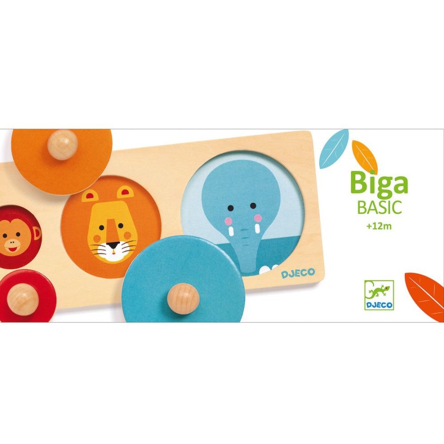 Djeco Djeco Wooden Puzzle Biga Basic | Toys Wooden Puzzles