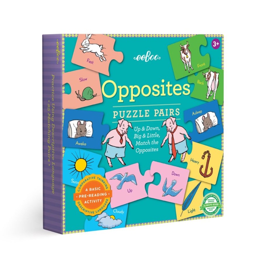 eeBoo Eeboo Opposites Puzzle Pairs | Toys Jigsaw Puzzles