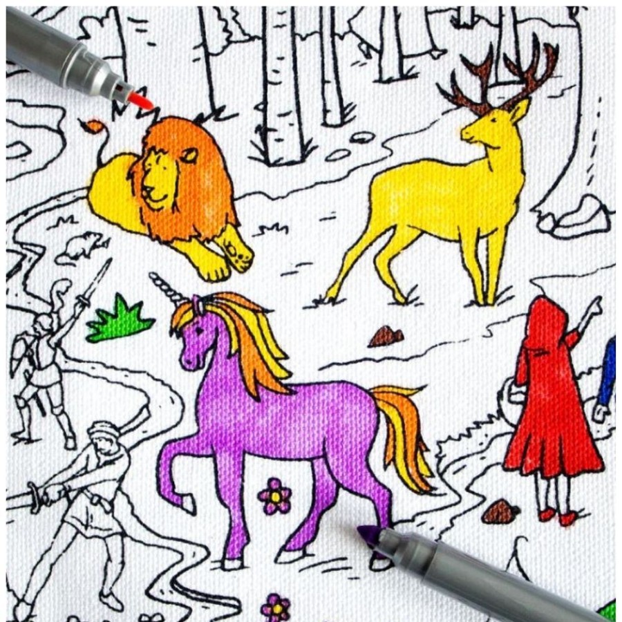 Eat Sleep Doodle Eat Sleep Doodle - Fairytales & Legends Colour In Placemat | Kids Art Mindfulness Activities For Kids