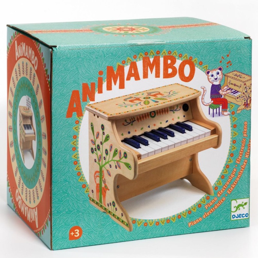 Djeco Toy Piano - Animambo Electronic Piano By Djeco | Toys Preschool Toys