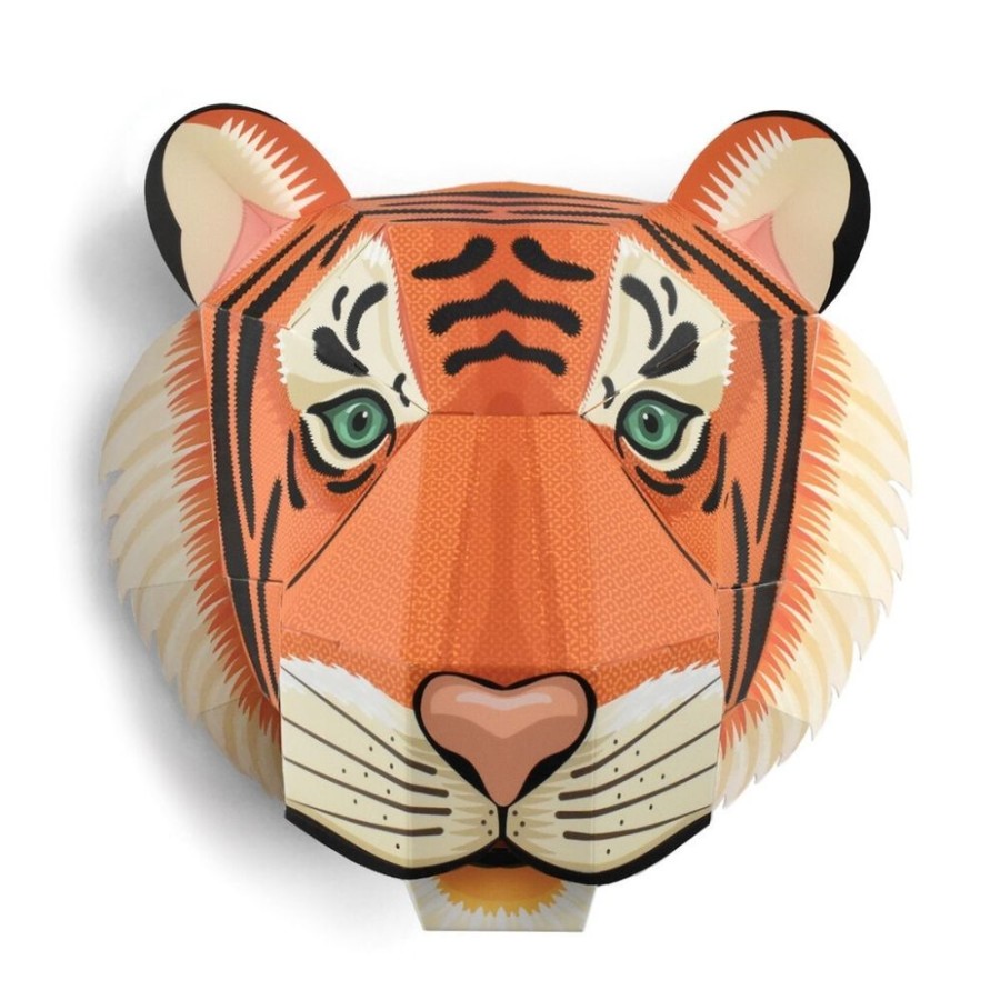 Clockwork Soldier Clockwork Soldier Create Your Own Majestic Tiger Head Wall Art | Crafts For Kids Paper Modelling