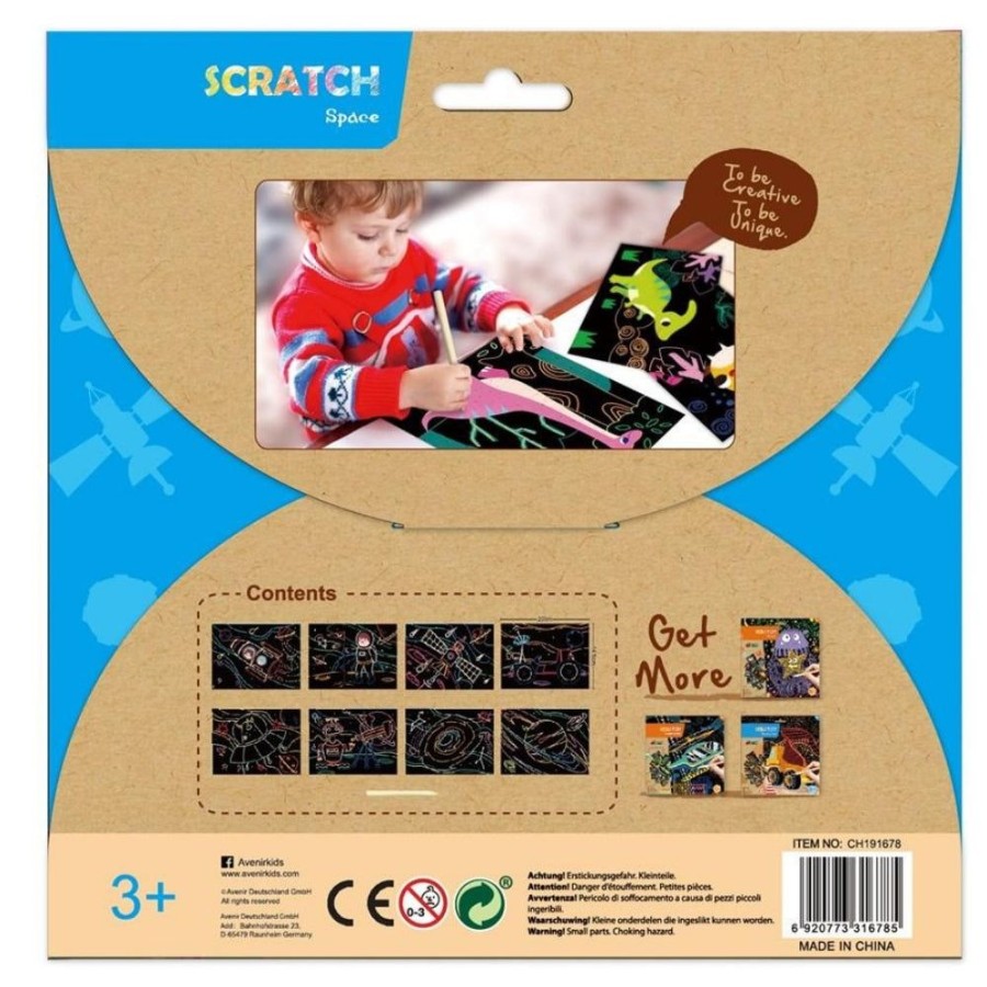 Avenir Arts and Crafts Avenir Scratch Magic - Space | Crafts For Kids Scratch Art