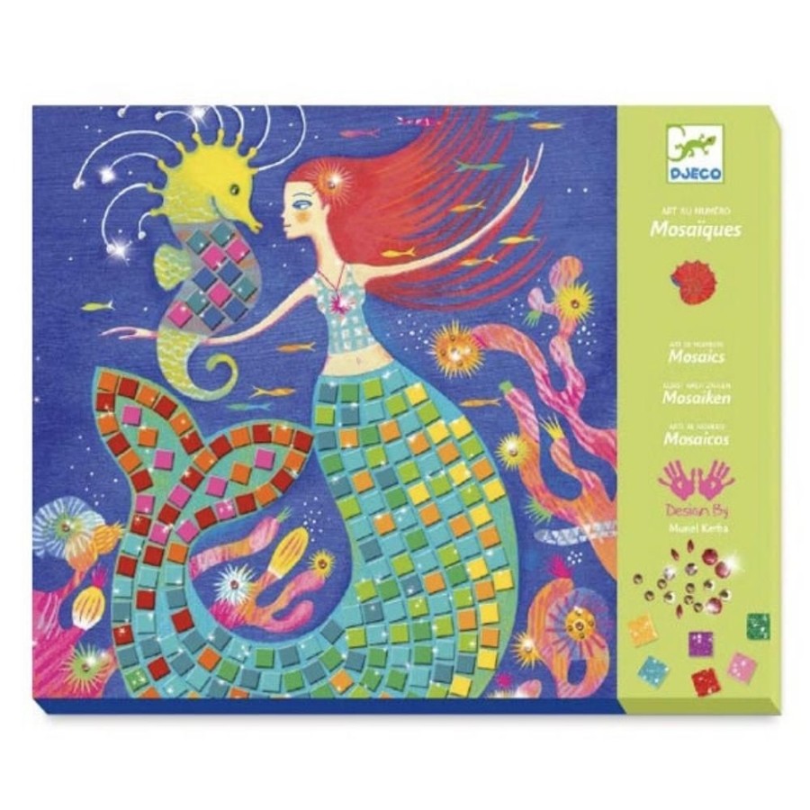 Djeco Djeco Mosaics Art By Numbers - The Mermaids' Song | Crafts For Kids Mosaics For Kids