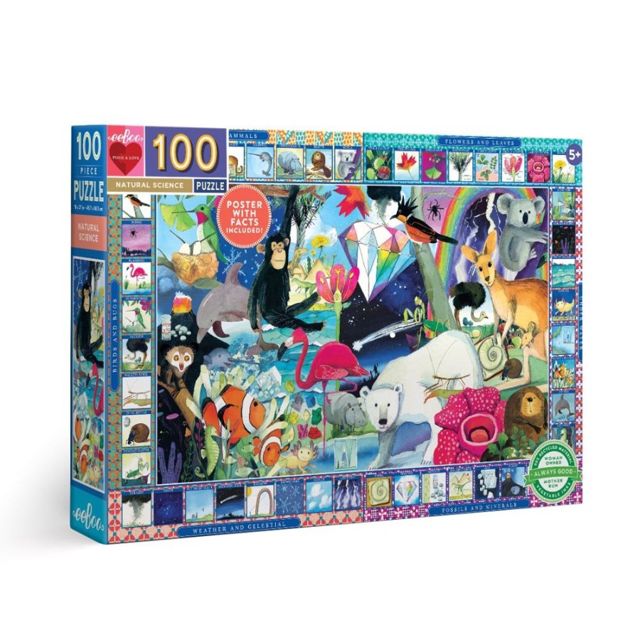 eeBoo Eeboo Natural Science 100 Piece Puzzle | Toys Jigsaw Puzzles