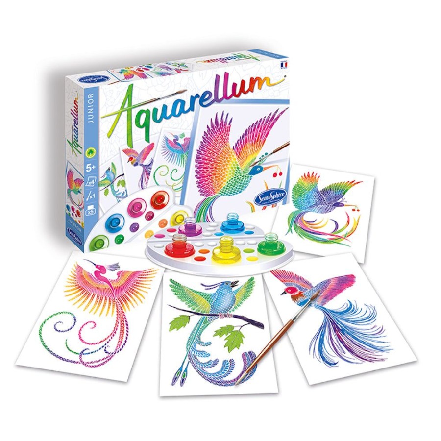 Aquarellum Aquarellum Junior Birds Of Paradise | Kids Art Painting By Numbers