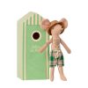 Maileg Maileg Beach Mice, Dad In Cabin De Plage | Toys Soft Play Toys