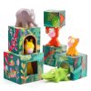 Djeco Djeco Maxi Topanijungle Stacking Cubes Toy | Toys Toys For Babies