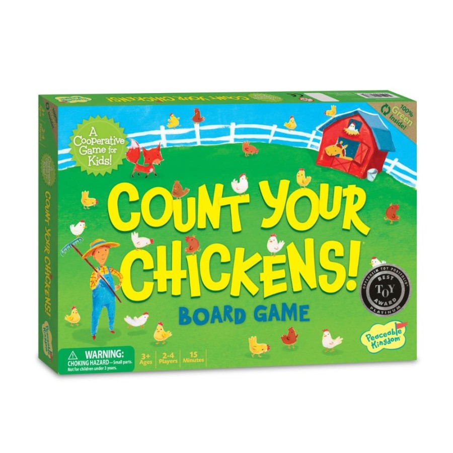 Peaceable Kingdom Count Your Chickens Board Game - Cooperative Game | Toys Family Games