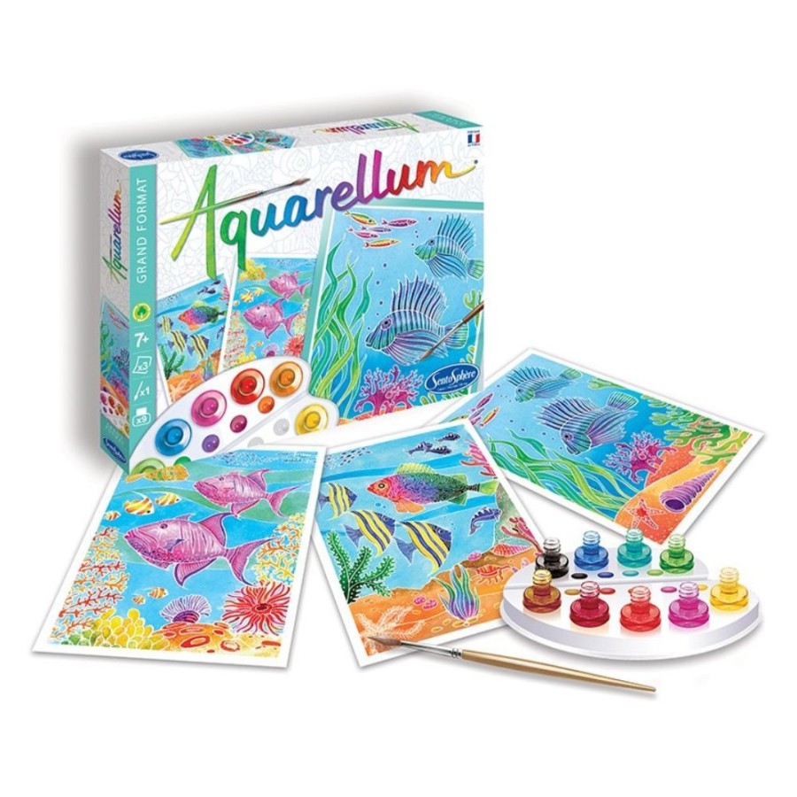 Aquarellum Aquarellum Coral Reef - Paint By Numbers For Kids | Kids Art Painting Sets And Colouring By Numbers