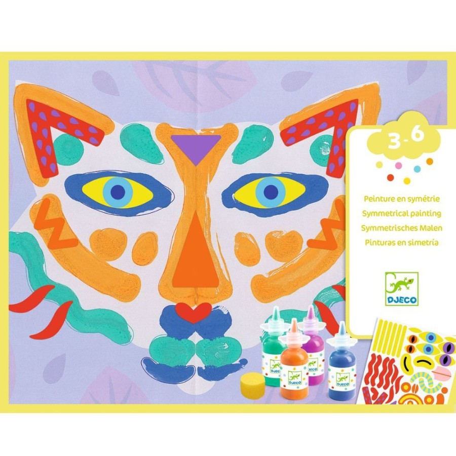 Djeco Djeco Symmetrical Painting - Smooth And Squish 3-6 Yrs | Kids Art Painting Sets And Colouring By Numbers