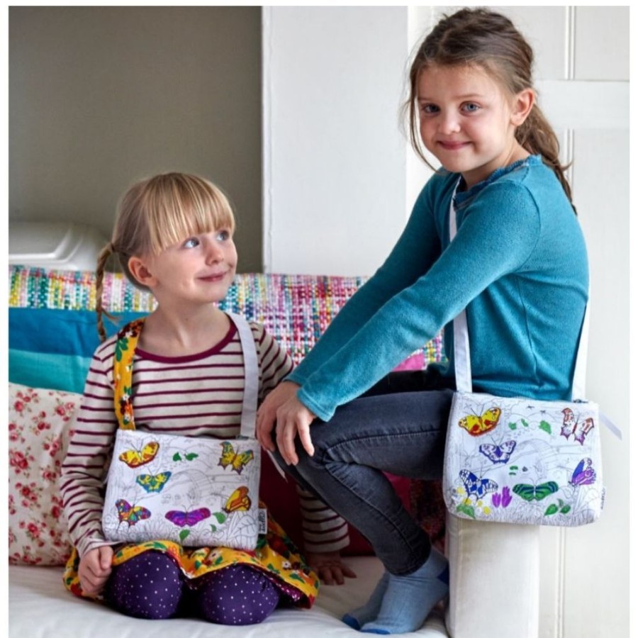 Eat Sleep Doodle Eat Sleep Doodle - Butterfly Crossbody Colour In Bag | Kids Art Art Gift Sets