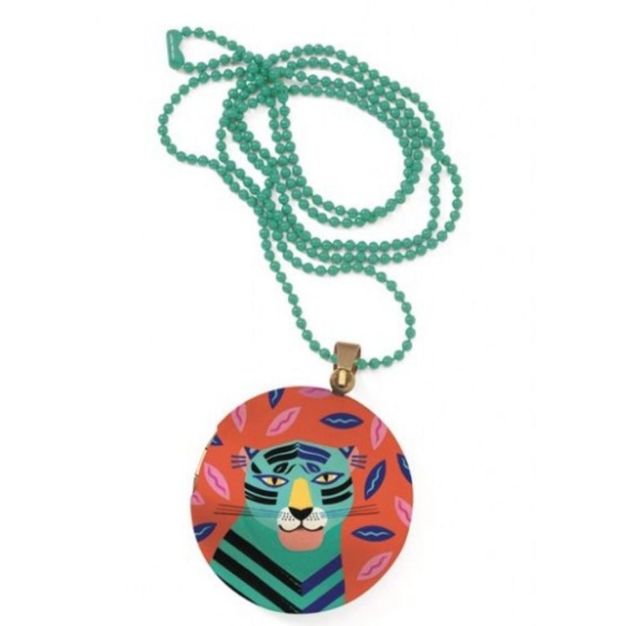 Djeco Djeco Lovely Paper - Lovely Surprise Feline Locket Necklace | Toys Kids Dressing Up Accessories