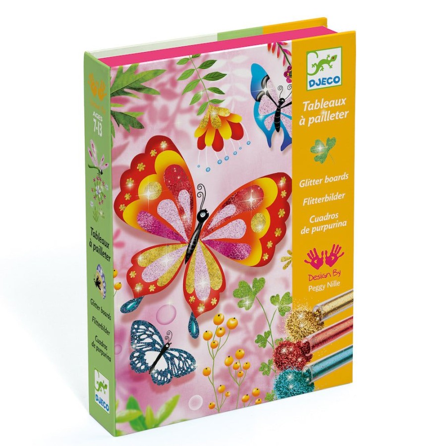 Djeco Djeco Glitter Boards Butterflies | Crafts For Kids Foil & Glitter Art