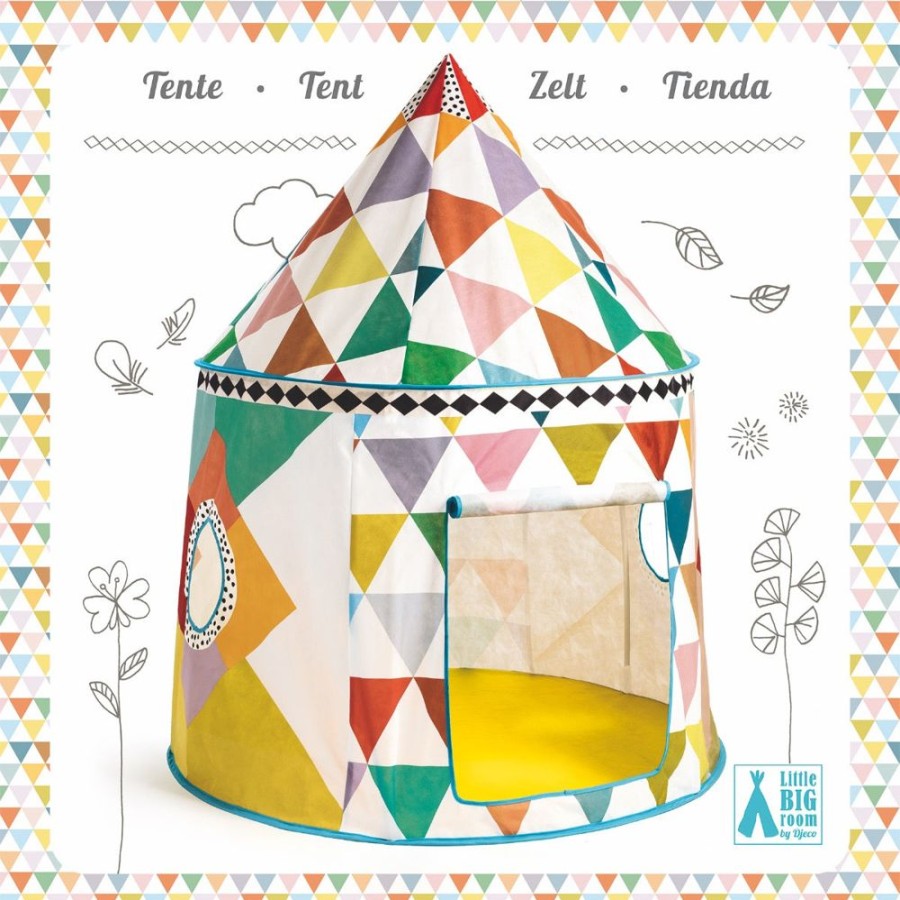 Djeco Djeco Play Tent - Multicoloured Tent | Toys Playhouses And Indoor Tents