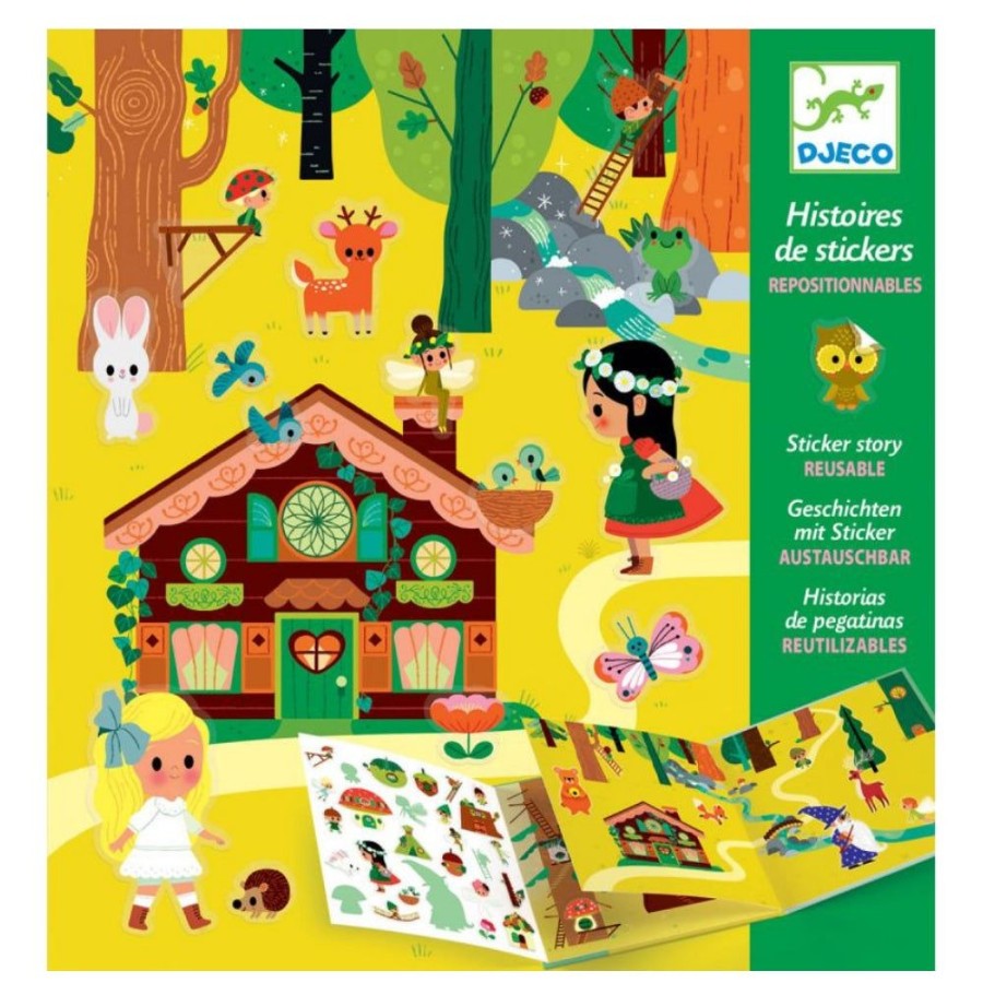 DJECO - By Collection Djeco Sticker Stories - The Magical Forest | Crafts For Kids Stickers And Transfers