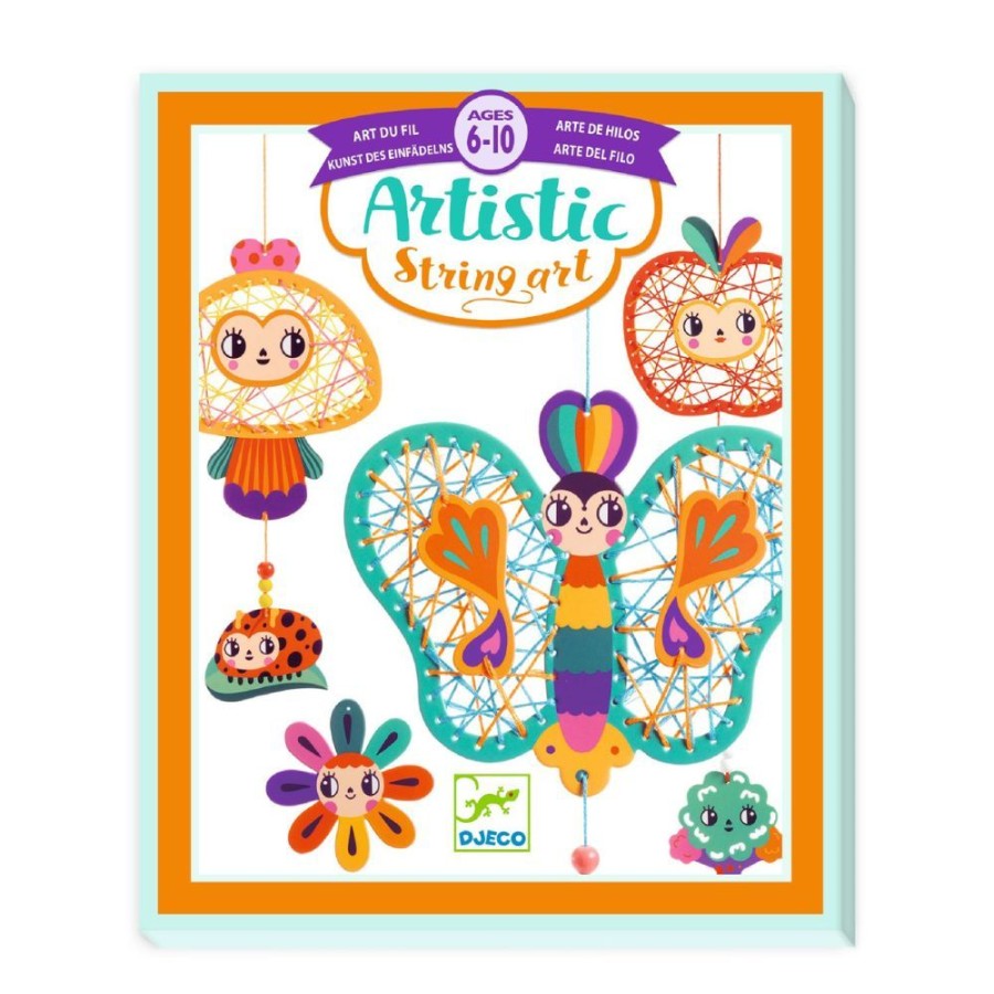 Djeco Djeco Artistic String Art - Garden | Sew & Knit Stitching Cards