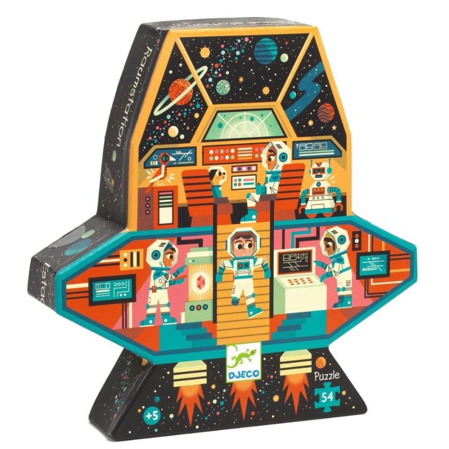 Djeco Djeco Silhouette Puzzles - Space Station | Toys Jigsaw Puzzles