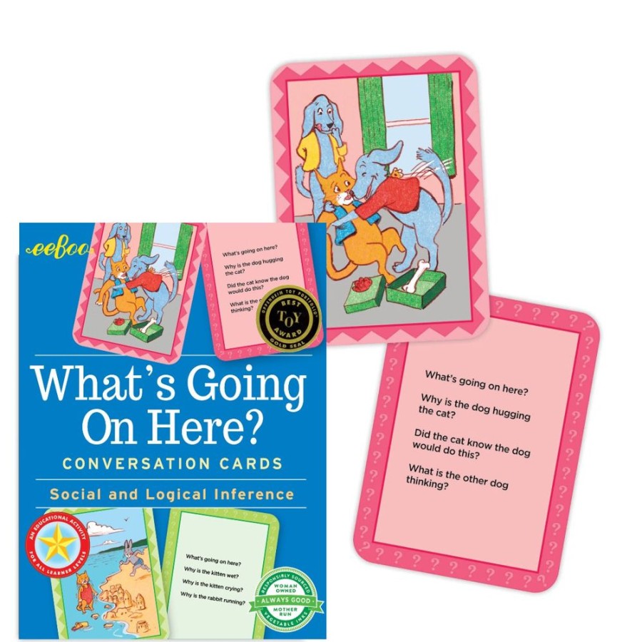 eeBoo Eeboo What'S Going On Here? Conversation Cards | Toys Card Games