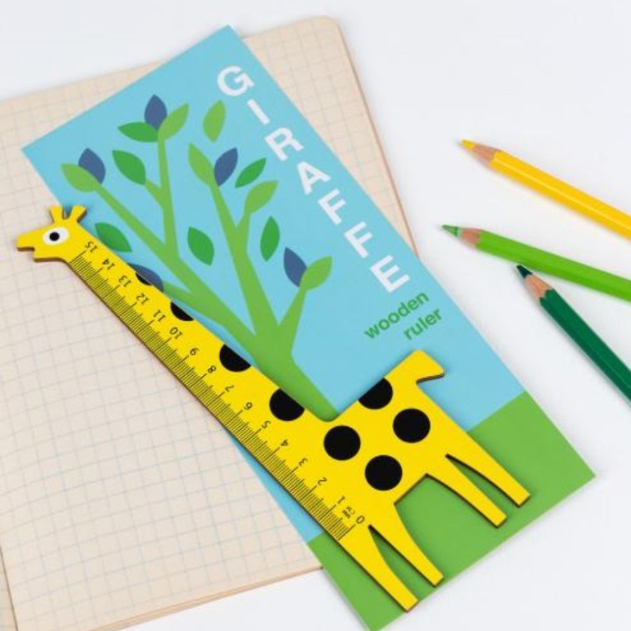 Rex London Rex London Giraffe Wooden Ruler | Kids Art Stationery And Diaries