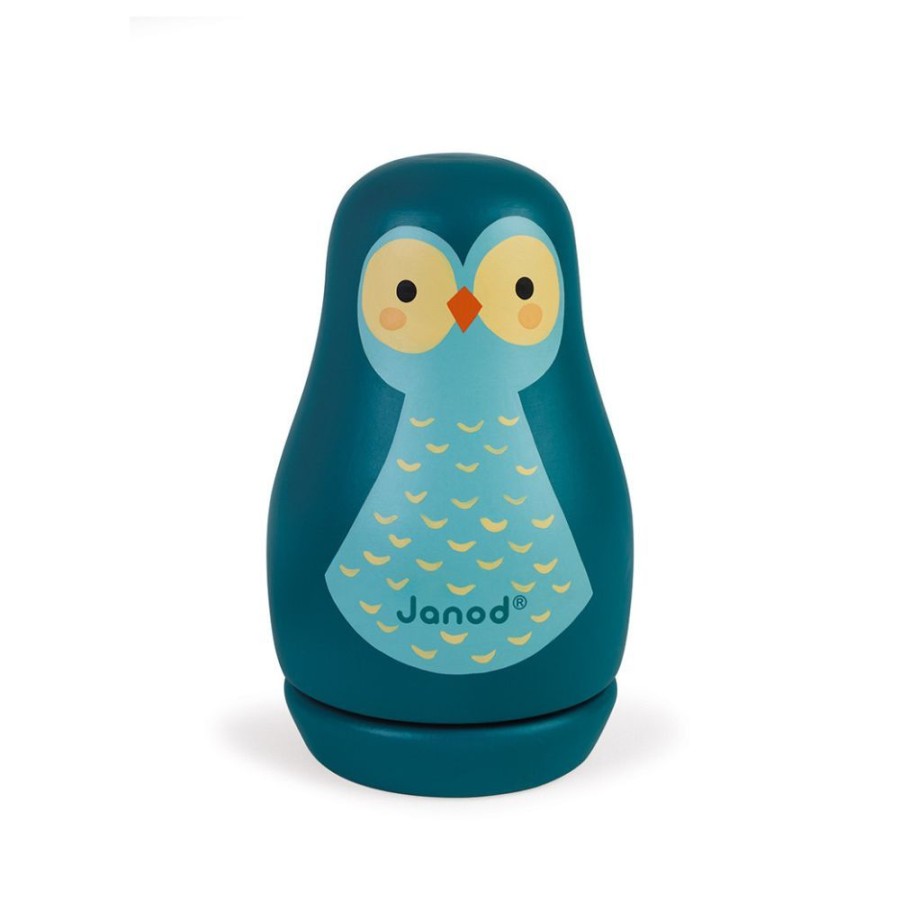 Janod Janod Wooden Owl Music Box | Toys Toys For Babies