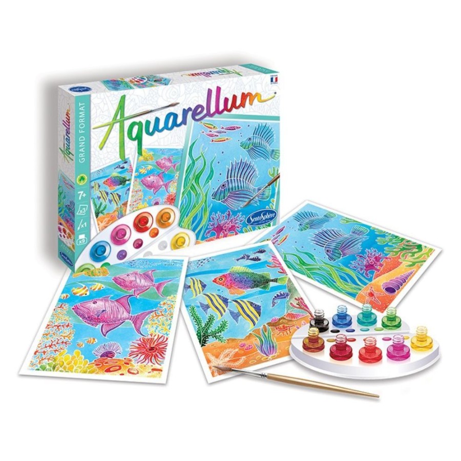 Aquarellum Aquarellum Coral Reef - Paint By Numbers For Kids | Kids Art Painting By Numbers