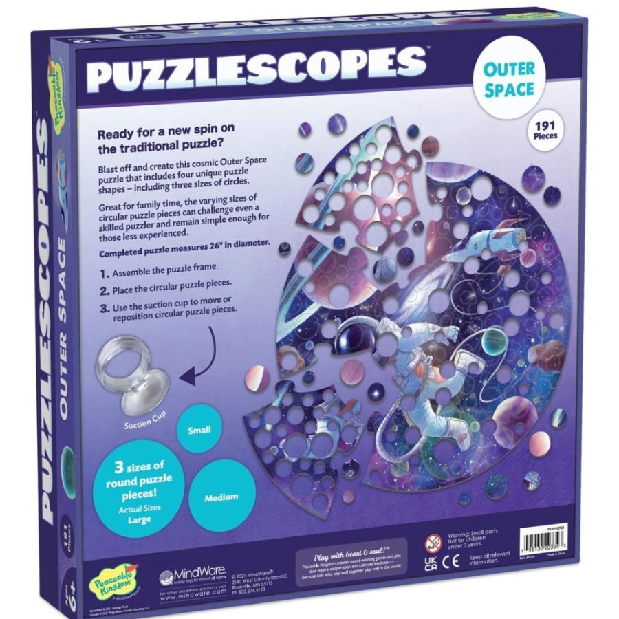 Peaceable Kingdom Peaceable Kingdom Outer Space Puzzlescopes | Toys Jigsaw Puzzles