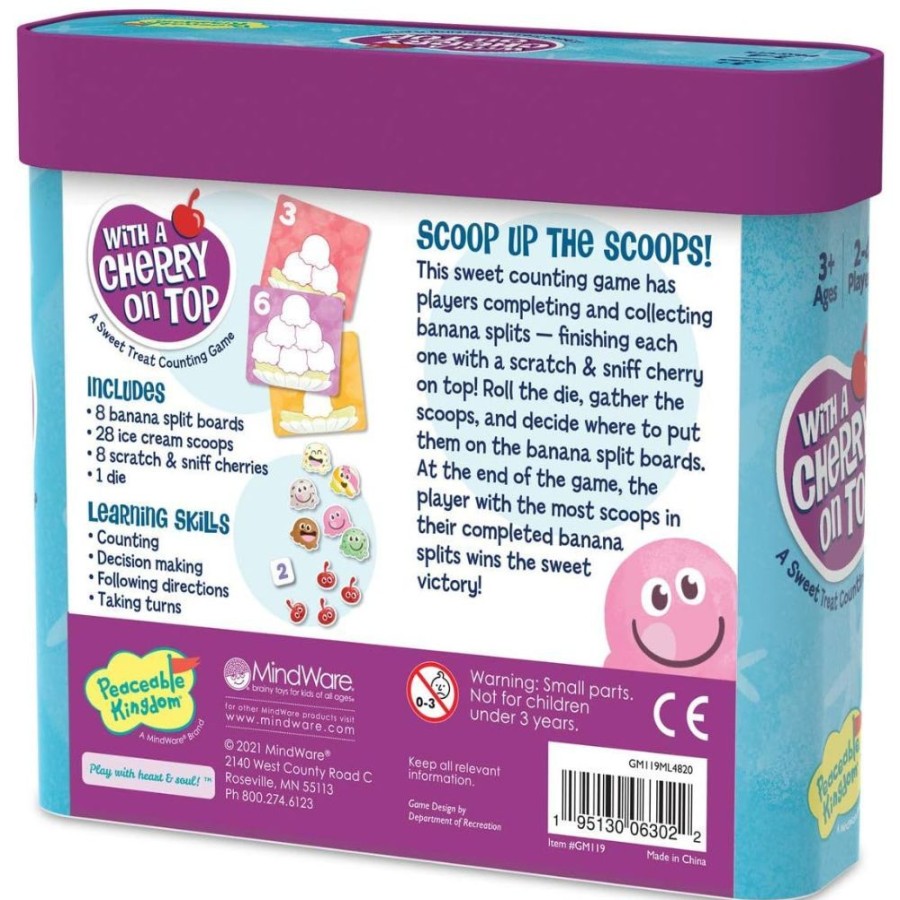 Peaceable Kingdom Peaceable Kingdom With A Cherry On Top Counting Game | Toys Learning Toys