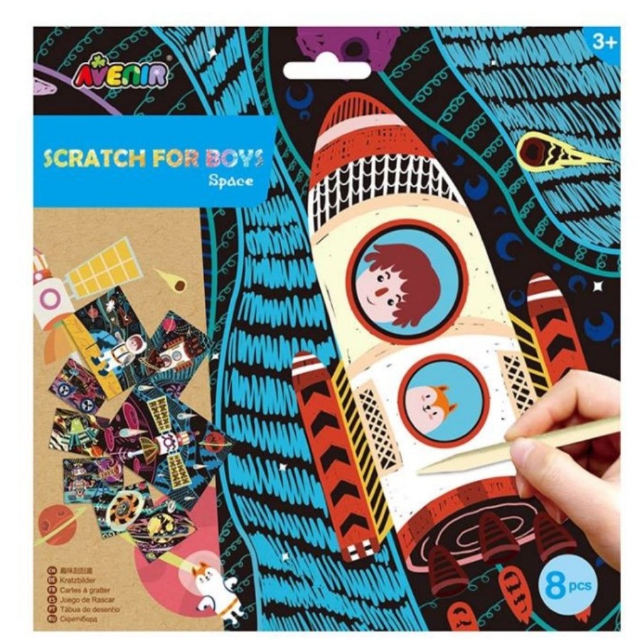 Avenir Arts and Crafts Avenir Scratch Magic - Space | Crafts For Kids Crafts For Boys