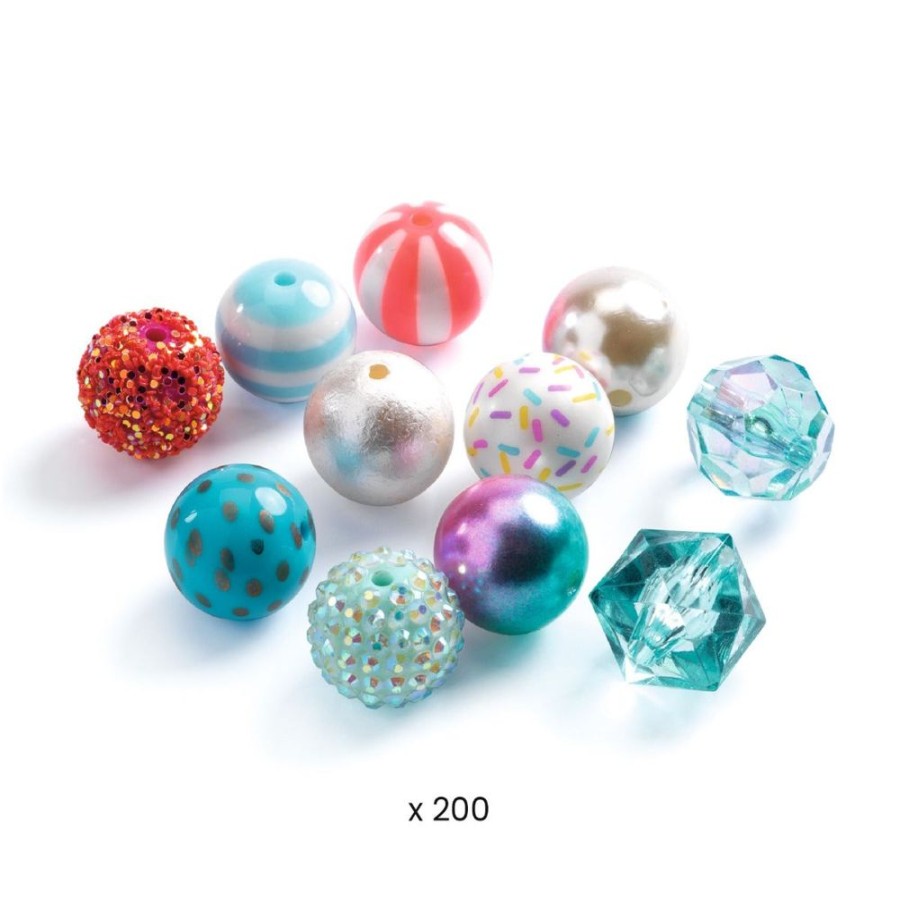 Djeco Djeco Bubble Beads - Silver | Sew & Knit Beads & Jewellery Making