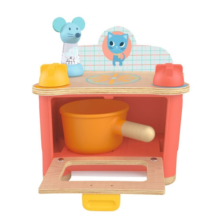 Djeco Djeco Kitchen Toys - Kitten Stove | Toys Kitchen Toys And Play Foods