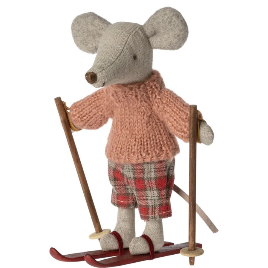 Maileg Maileg Winter Mouse With Ski Set, Big Sister | Kids Room Soft Toys