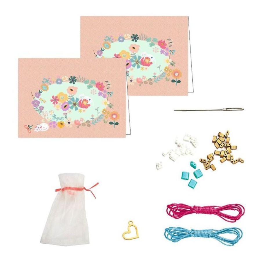 Djeco Djeco Friendship Bracelets Kit - You & Me - Tila And Flowers | Sew & Knit Beads & Jewellery Making