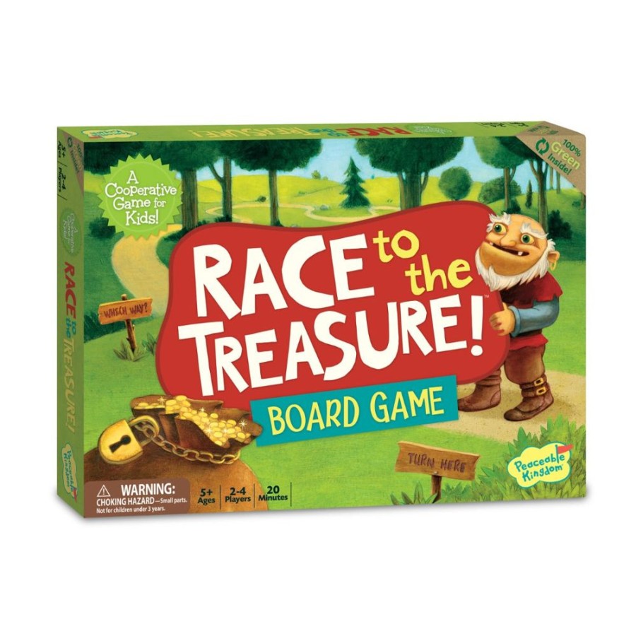 Peaceable Kingdom Race To The Treasure - Peaceable Kingdom Cooperative Game | Toys Toddler Games