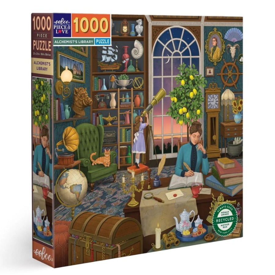 eeBoo Eeboo 1000 Piece Jigsaw Puzzle - Alchemist'S Library | Toys 1000 Piece Jigsaw Puzzles