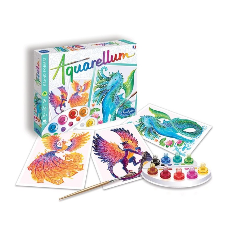 Aquarellum Aquarellum Mythical Creatures - Paint By Numbers For Kids | Kids Art Painting Sets And Colouring By Numbers