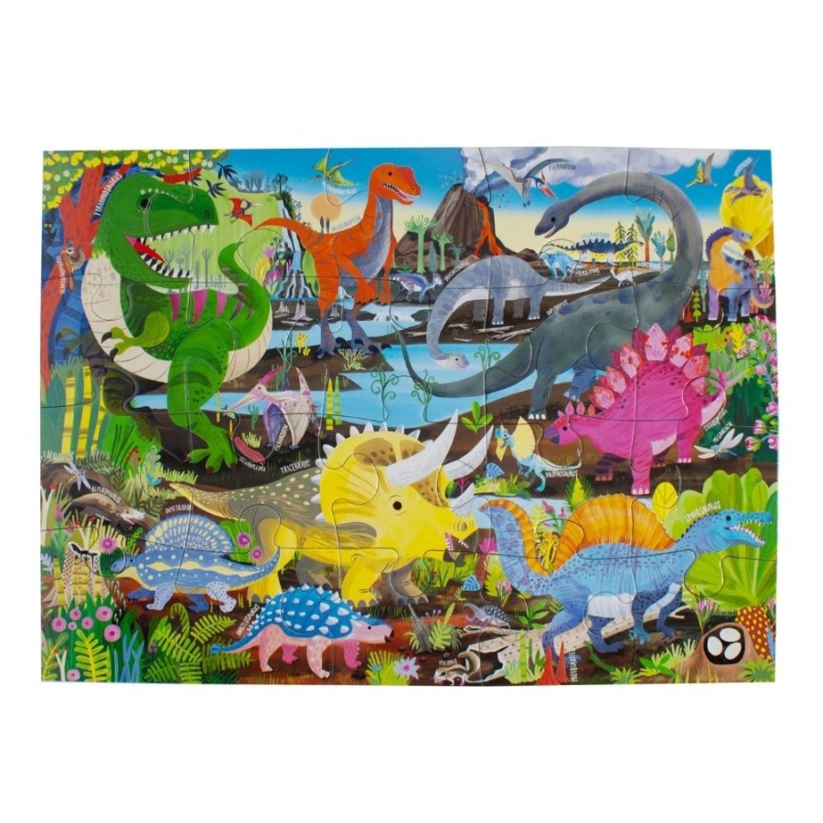 eeBoo Eeboo Dinosaur Land 20 Piece Puzzle | Toys Jigsaw Puzzles