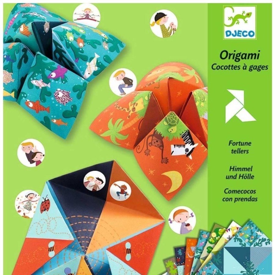 DJECO - By Collection Djeco Fortune Teller Game - Animal | Crafts For Kids Easy Origami