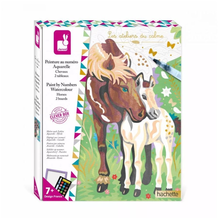 Janod Janod Horses Paint By Numbers | Kids Art Art Gift Sets