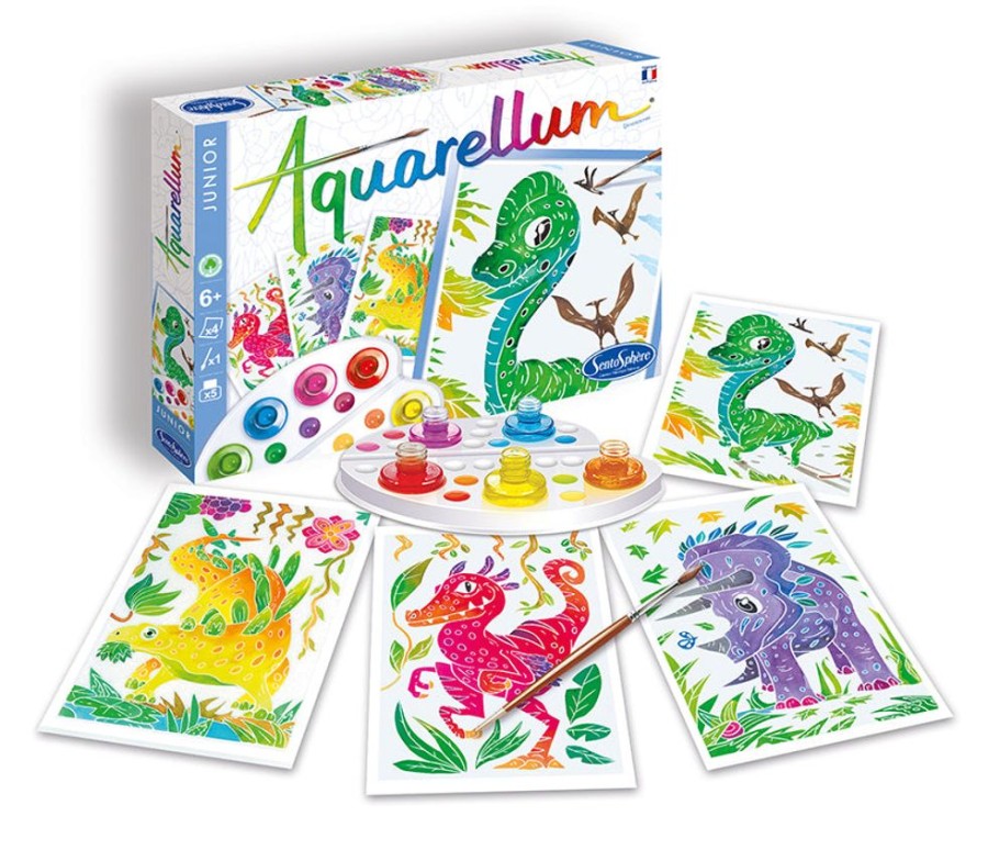 Aquarellum Aquarellum Junior Dinosaurs - Paint By Numbers For Kids | Crafts For Kids Crafts For Boys