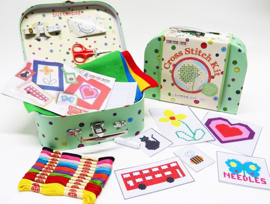 Buttonbag Buttonbag Cross Stitch Kit | Sew & Knit Childrens Sewing Kits