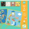 Djeco Djeco Lacing Cards, Dot To Dot - Learn Numbers As You Lace! 4 Yrs + | Sew & Knit Stitching Cards