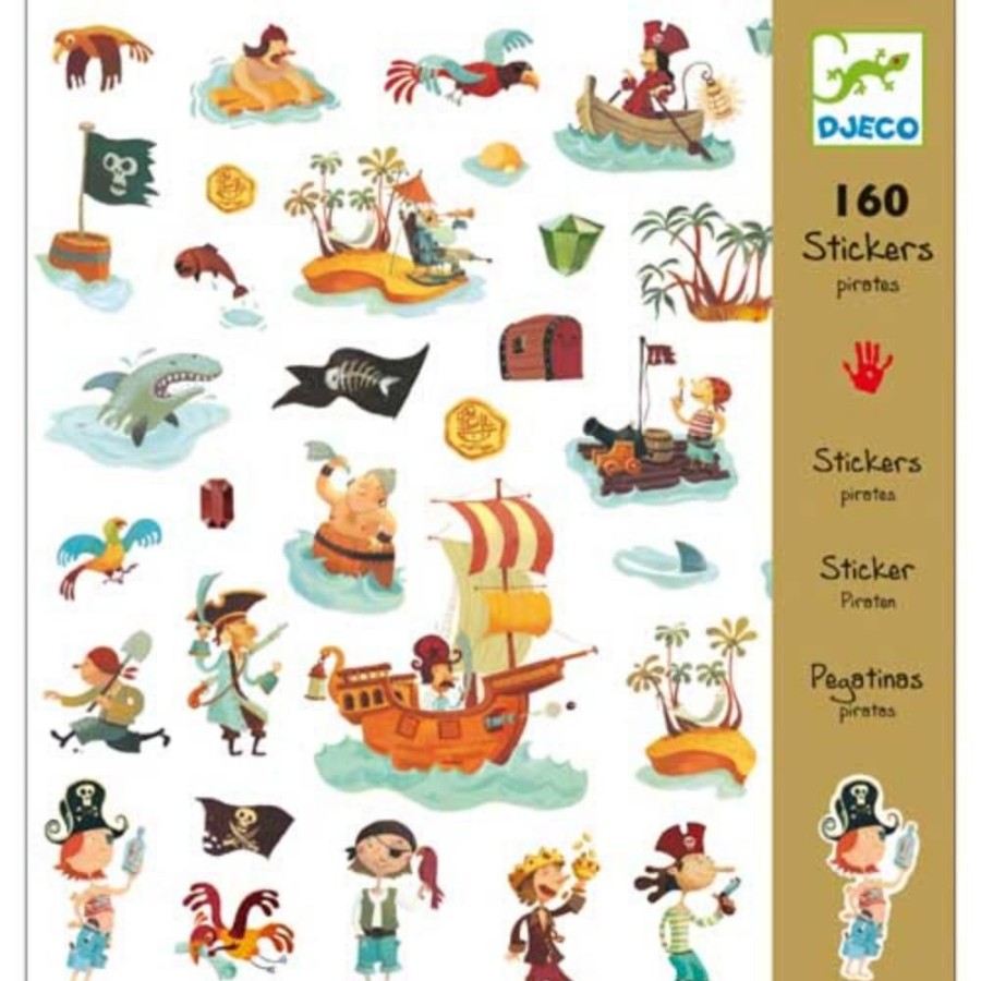 Djeco Djeco Stickers Pirates | Crafts For Kids Stickers And Transfers