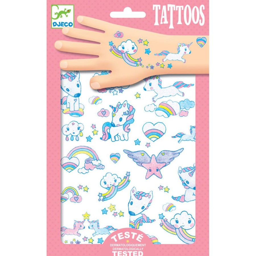 Djeco Djeco Tattoos Unicorns | Crafts For Kids Stickers And Transfers