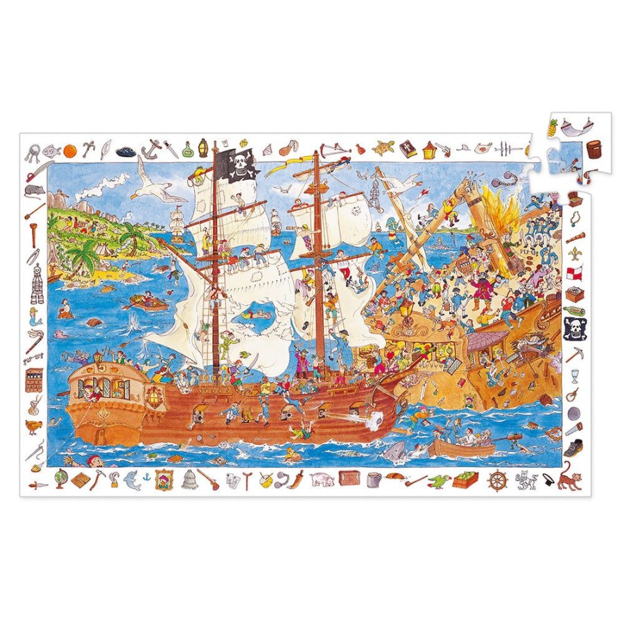 Djeco Djeco Observation Pirates Childrens Jigsaw Puzzle | Toys Jigsaw Puzzles