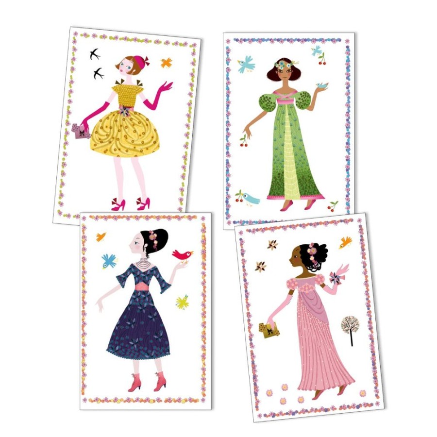 Djeco Djeco Sticker Toy Dresses | Sew & Knit Fashion Design